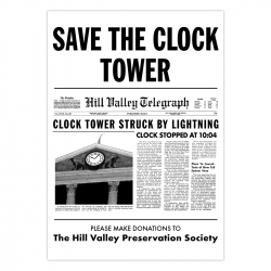 Save the Clock Tower Flyer blanc