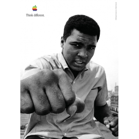 Apple advertising poster Muhammad Ali